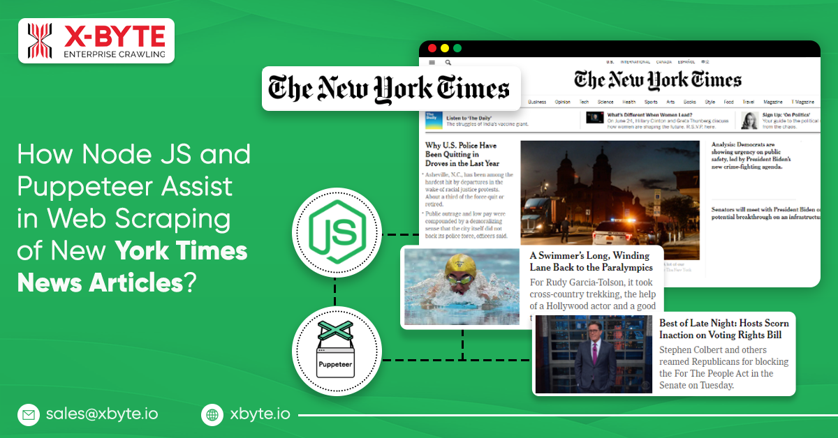 How Node JS and Puppeteer Assist in Web Scraping Of New York Times News Articles