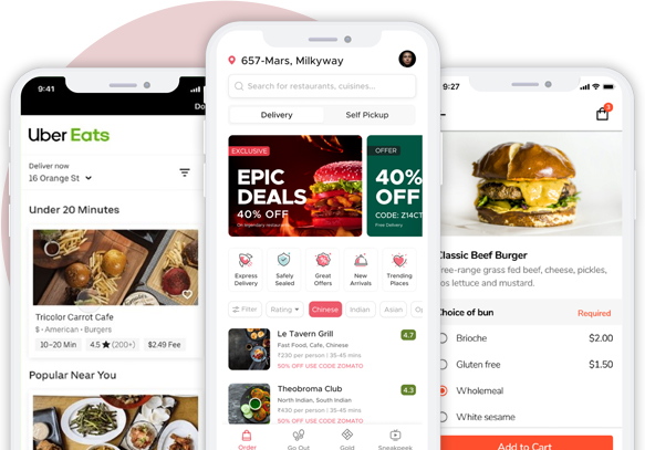 MOBILE APP SCRAPING OF FOOD<br />
DELIVERY APPS