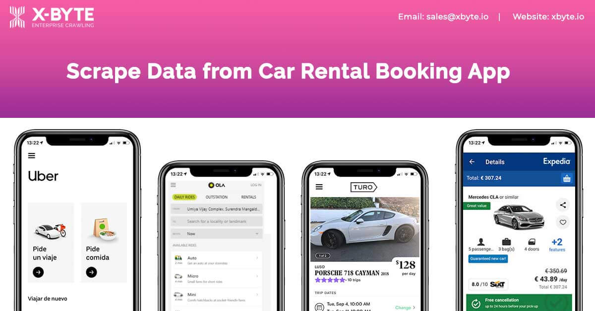 Scrape Data from Rental Car Booking App