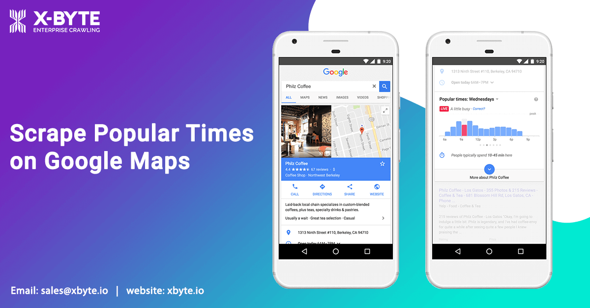 Scrape Popular Times on Google Maps