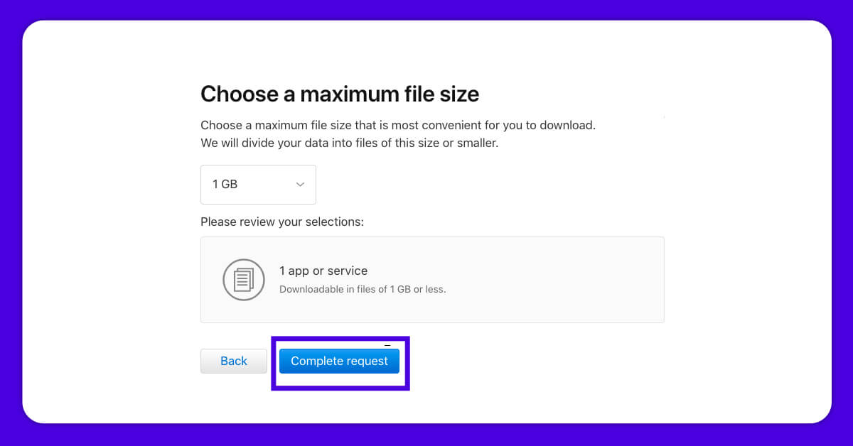 Choose A Maximum File Size