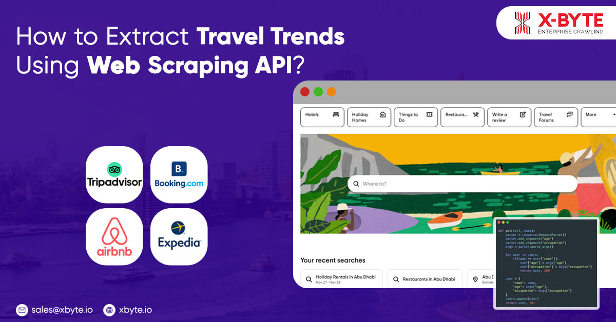 How To Extract Travel Trends Using Web Scraping Api