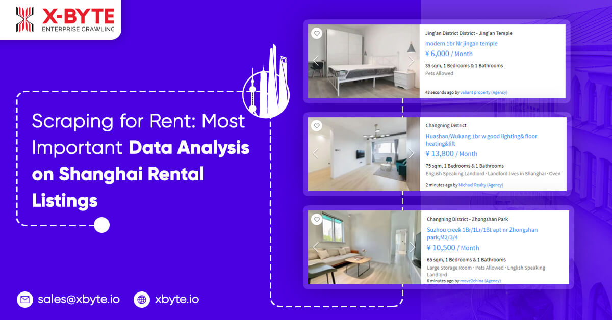 scraping for rent top level data analysis of shanghai rental listings