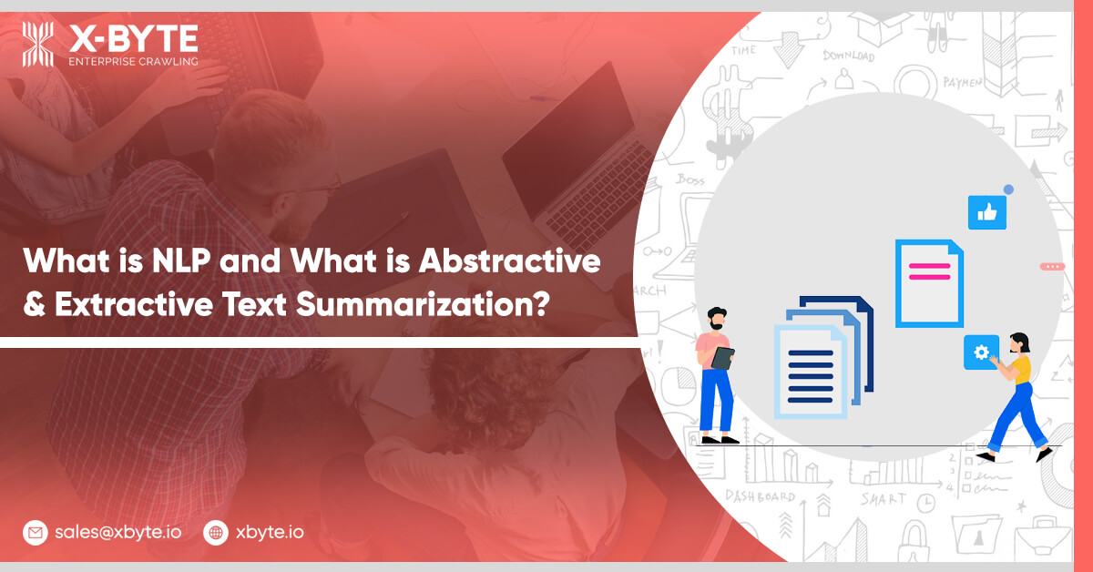 what is nlp and what is abstractive & extractive text summarization