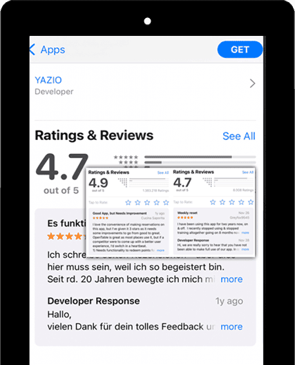 Reviews and Rating Data