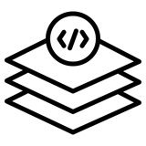 software icon line illustration vector