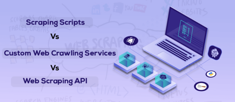 Scraping Scripts Vs Custom Web Crawling Services Vs Web Scraping API